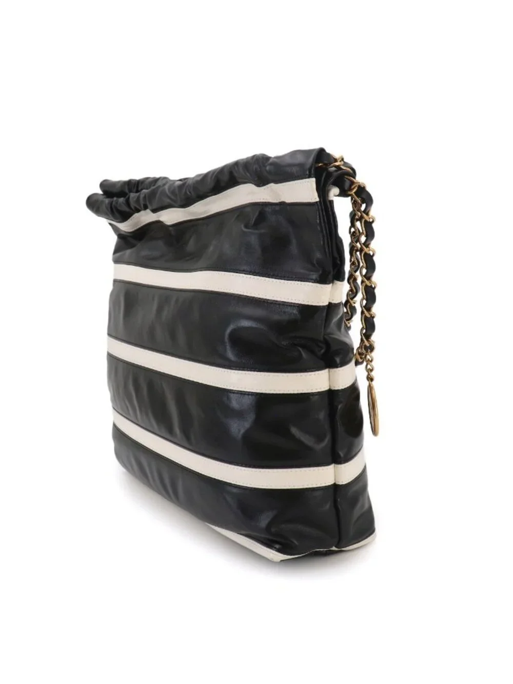 Chanel 22 Small Chain Shoulder Bag Calfskin